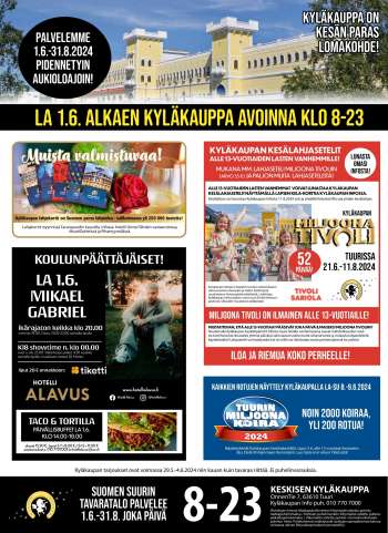 Tuuri tarjoukset  - 29.05.2024 - 04.06.2024.
