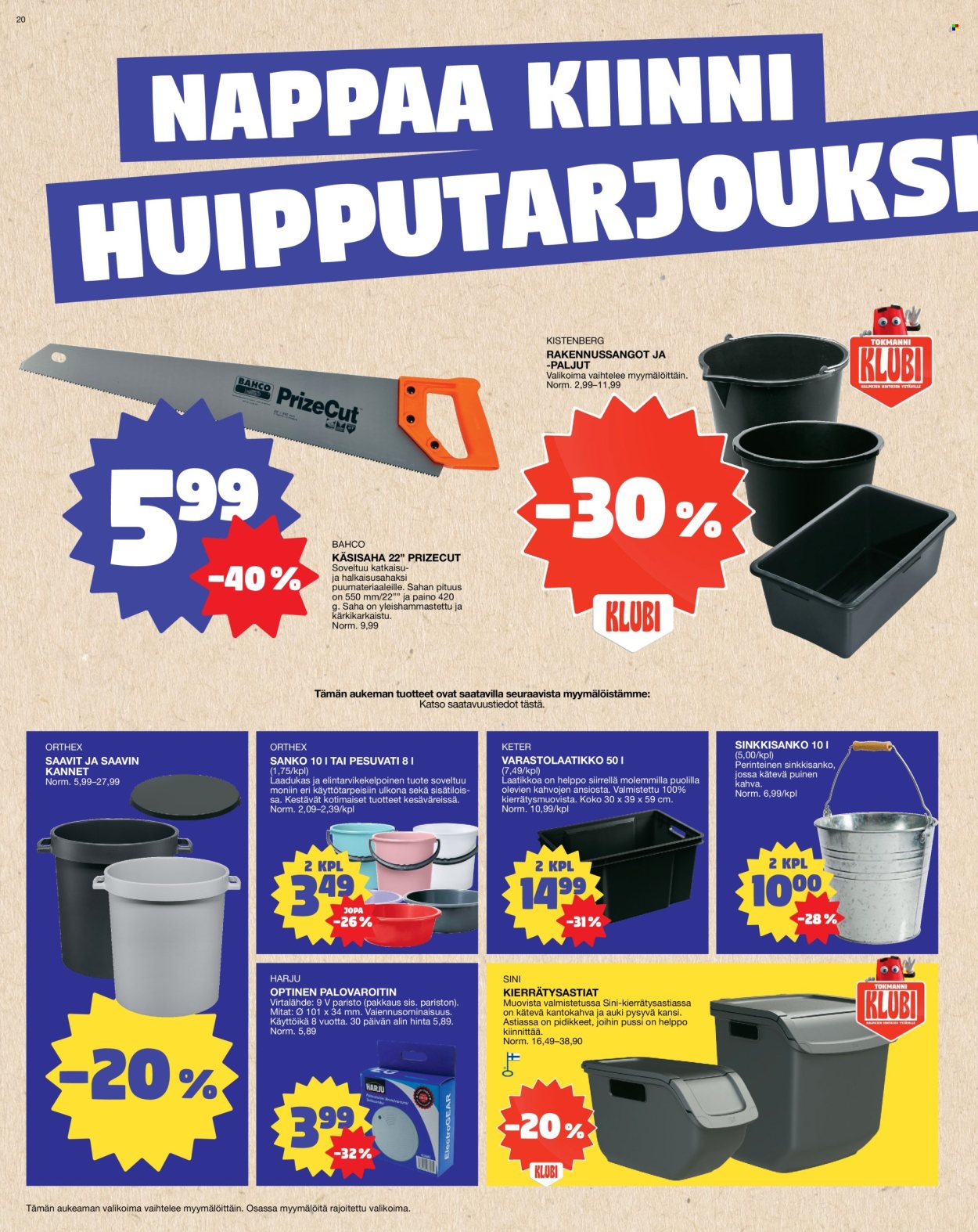 Tokmanni tarjoukset - 03.06.2024 - 09.06.2024. Sivu 20