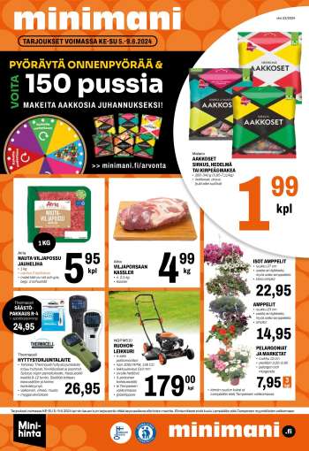 Minimani tarjoukset  - 05.06.2024 - 09.06.2024.