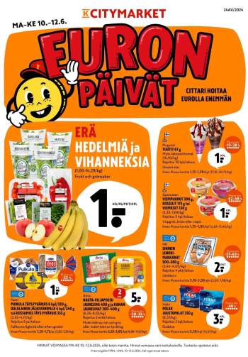 K-citymarket tarjoukset  - 10.06.2024 - 16.06.2024.