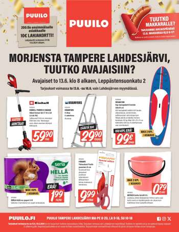 Puuilo tarjoukset  - 13.06.2024 - 16.06.2024.