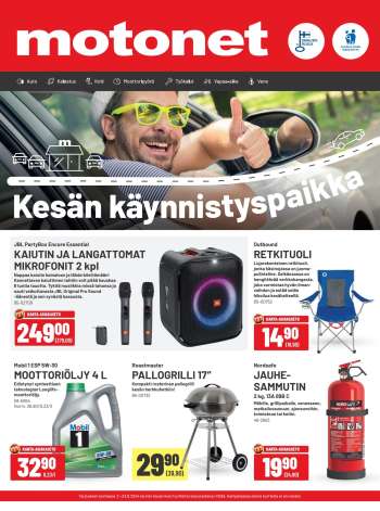 Motonet tarjoukset  - 03.06.2024 - 23.06.2024.