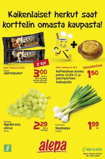 Alepa tarjoukset  - 12.06.2024 - 18.06.2024.