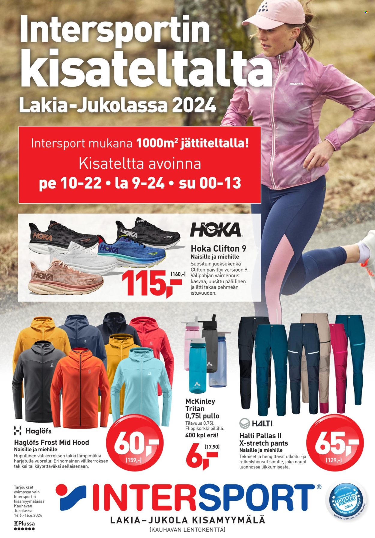 Intersport tarjoukset - 14.06.2024 - 16.06.2024. Sivu 1