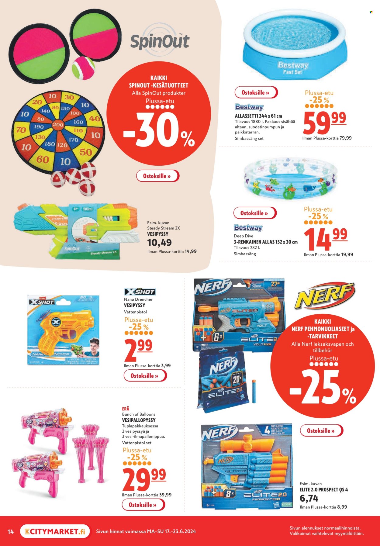 K-citymarket tarjoukset - 17.06.2024 - 23.06.2024. Sivu 14