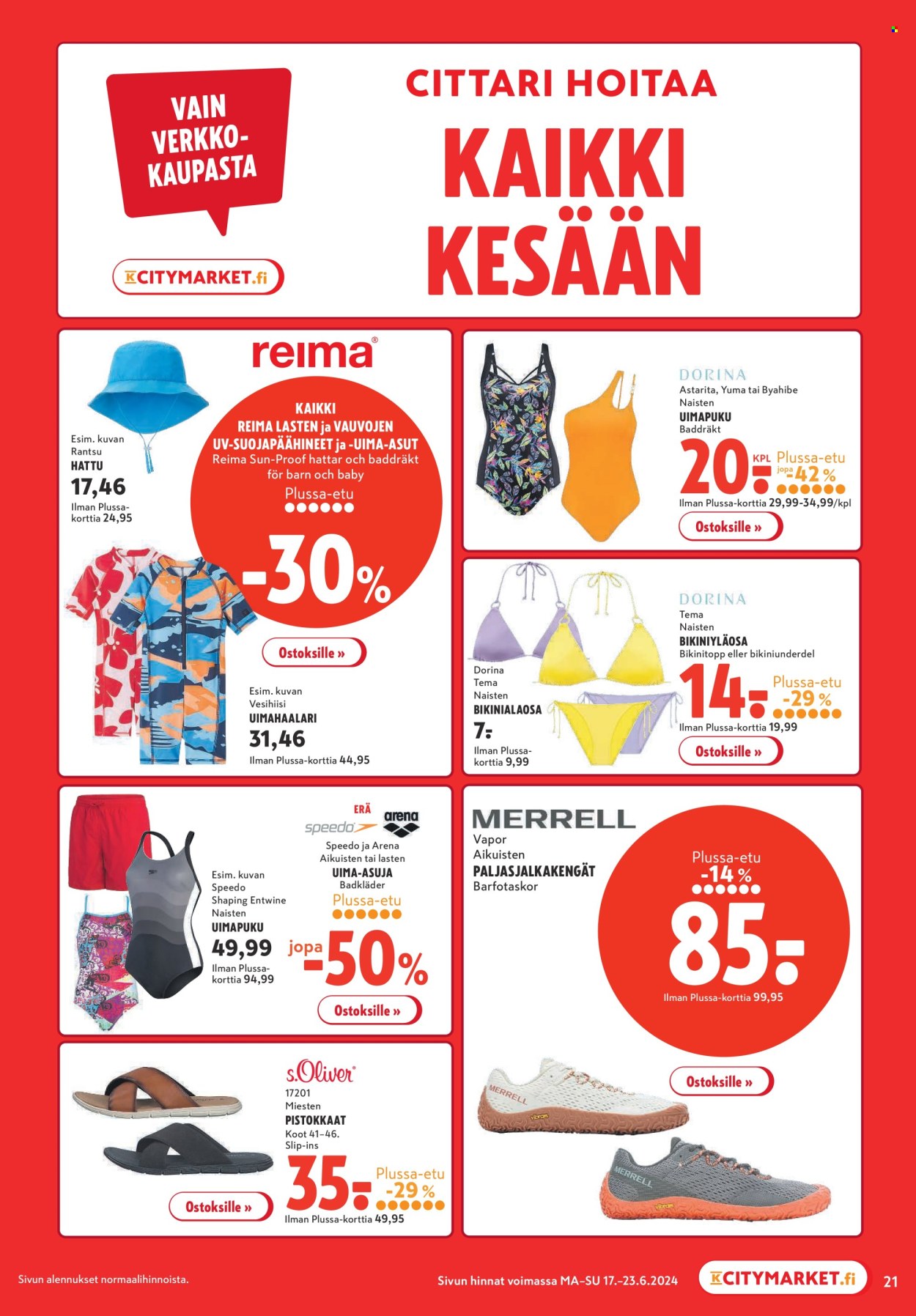 K-citymarket tarjoukset - 17.06.2024 - 23.06.2024. Sivu 21