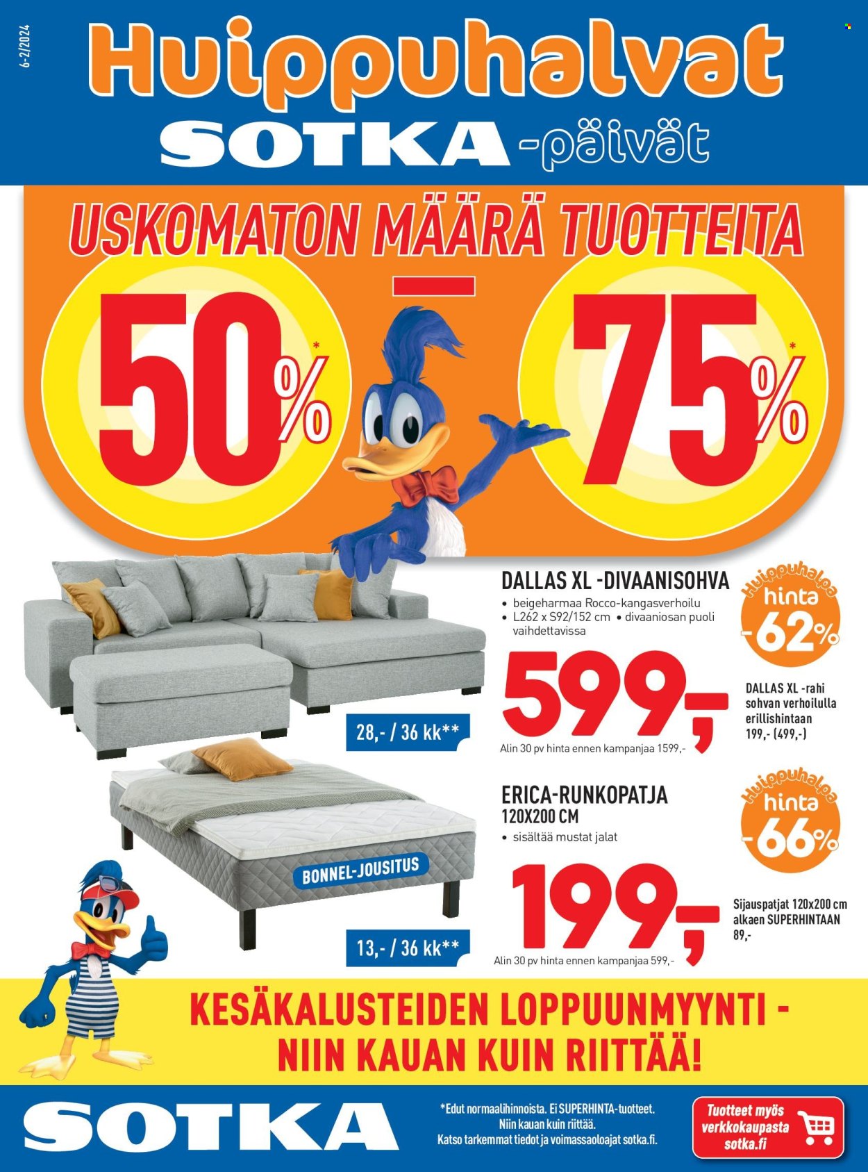 Sotka tarjoukset. Sivu 1