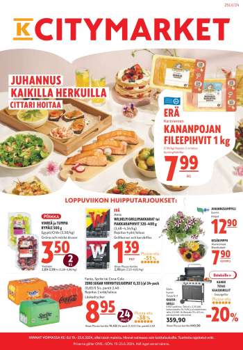 K-citymarket tarjoukset  - 19.06.2024 - 23.06.2024.