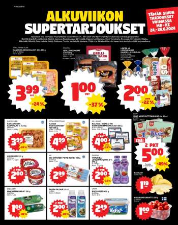 Tokmanni tarjoukset  - 24.06.2024 - 26.06.2024.