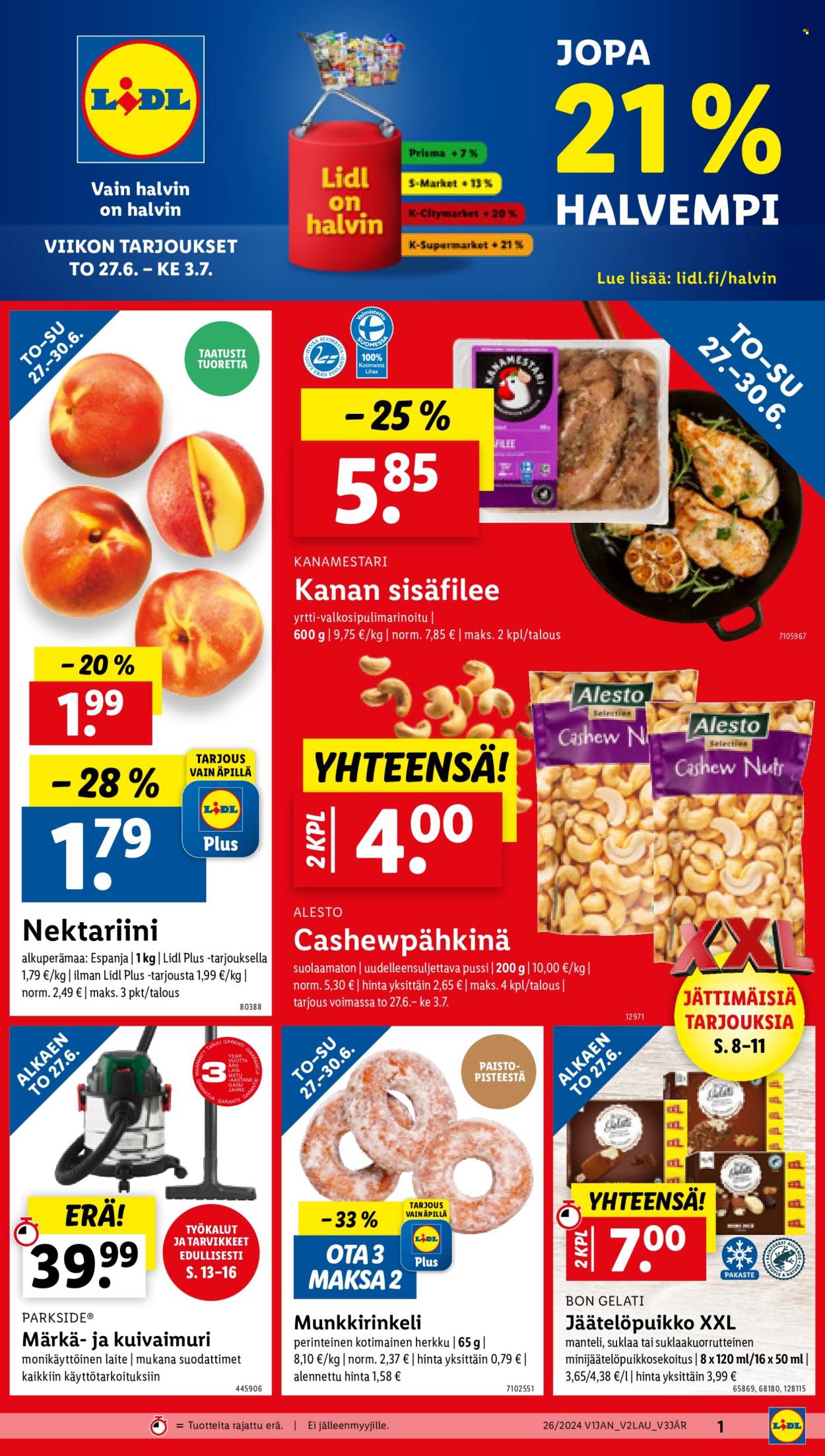 Lidl tarjoukset - 27.06.2024 - 03.07.2024. Sivu 1