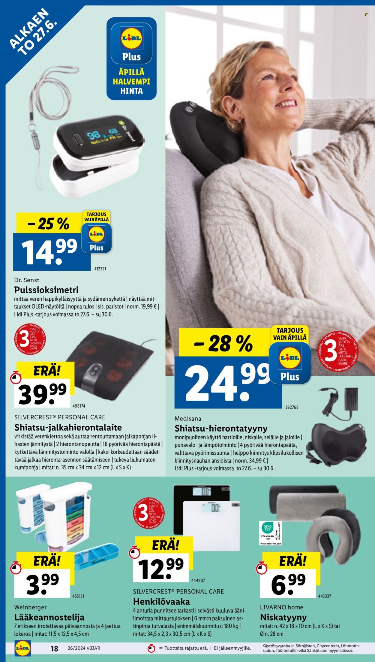 Lidl tarjoukset - 27.06.2024 - 03.07.2024. Sivu 20