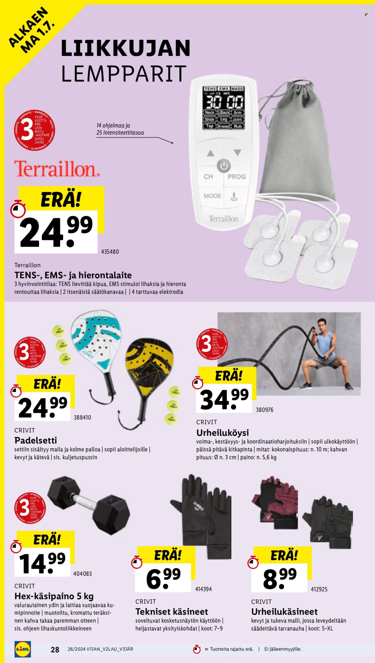 Lidl tarjoukset - 27.06.2024 - 03.07.2024. Sivu 32