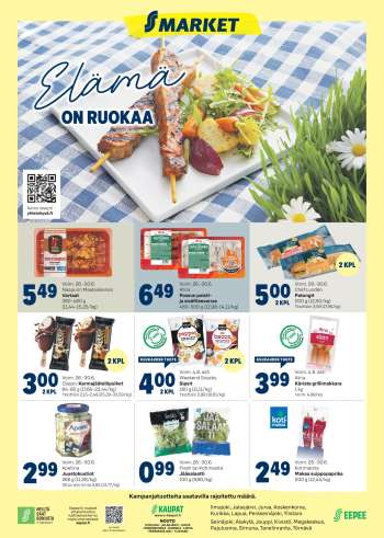S-market tarjoukset  - 26.06.2024 - 30.06.2024.