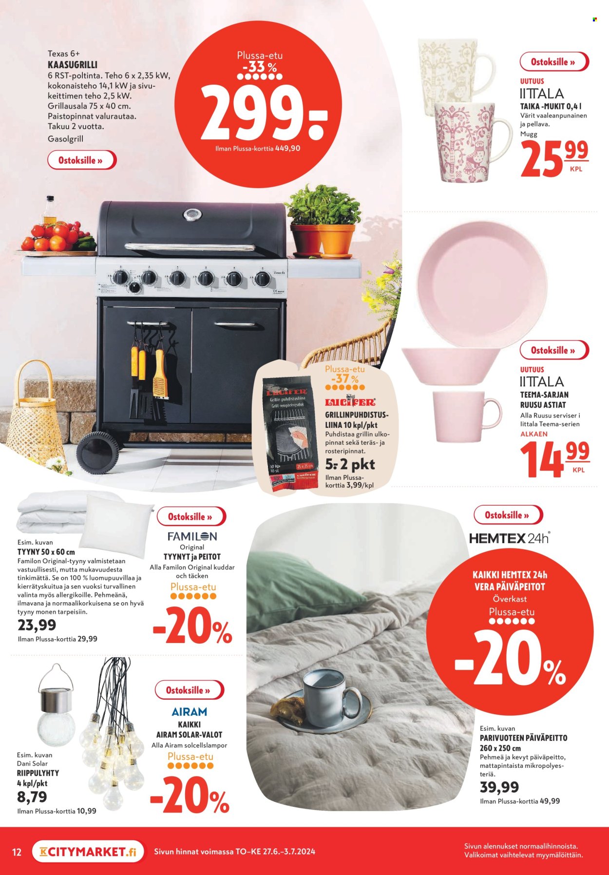 K-citymarket tarjoukset - 27.06.2024 - 03.07.2024. Sivu 12