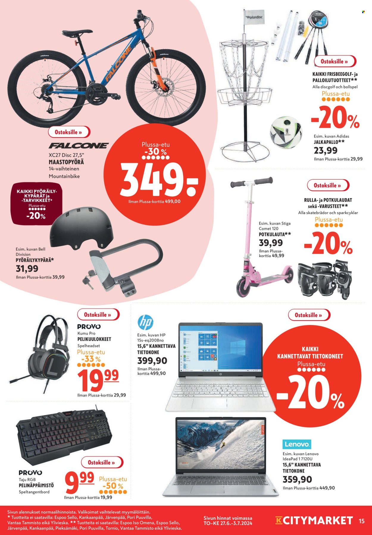 K-citymarket tarjoukset - 27.06.2024 - 03.07.2024. Sivu 15