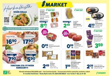 S-market tarjoukset  - 27.06.2024 - 30.06.2024.