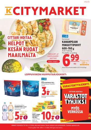 K-citymarket tarjoukset  - 04.07.2024 - 10.07.2024.