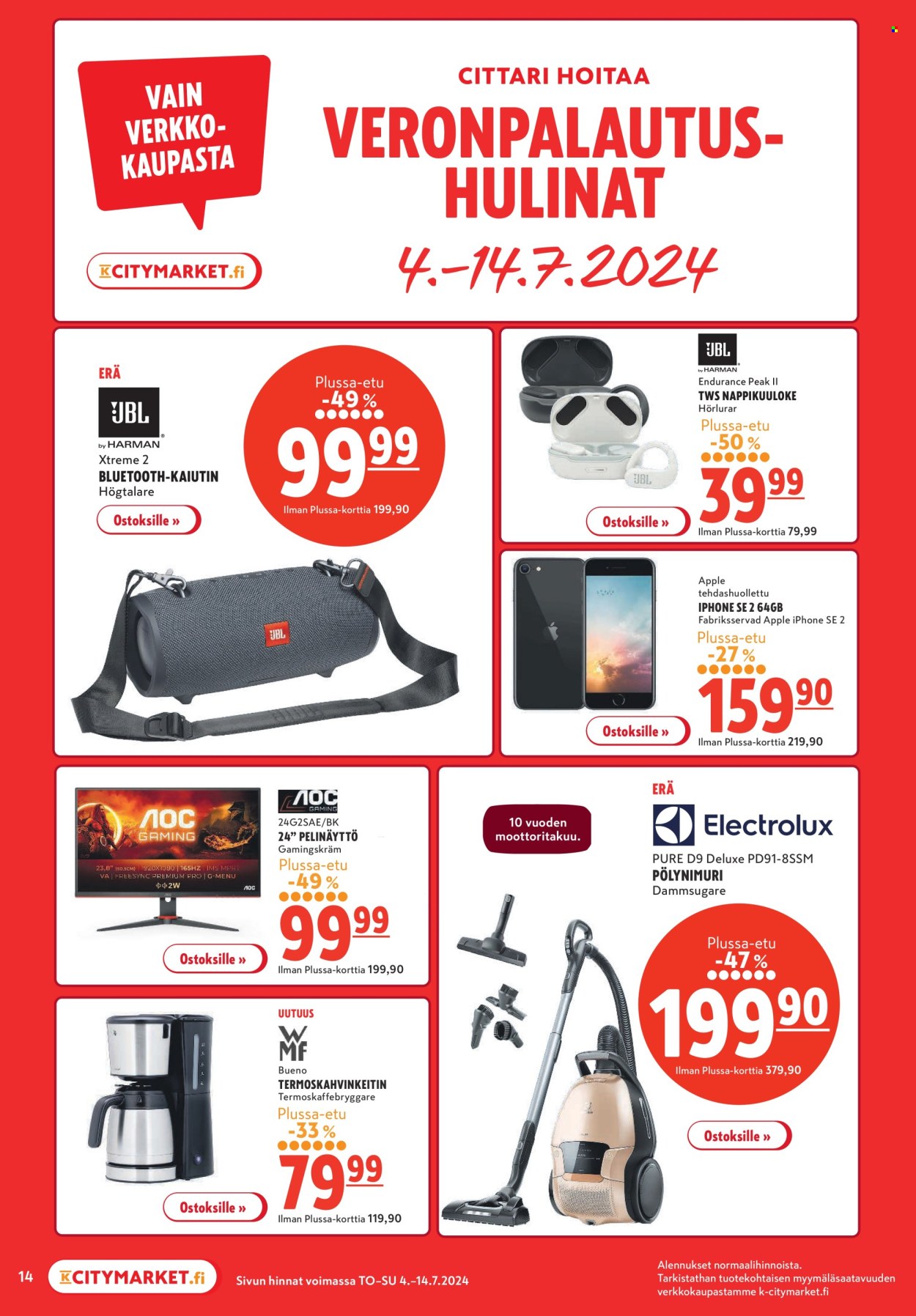 K-citymarket tarjoukset - 04.07.2024 - 10.07.2024. Sivu 14