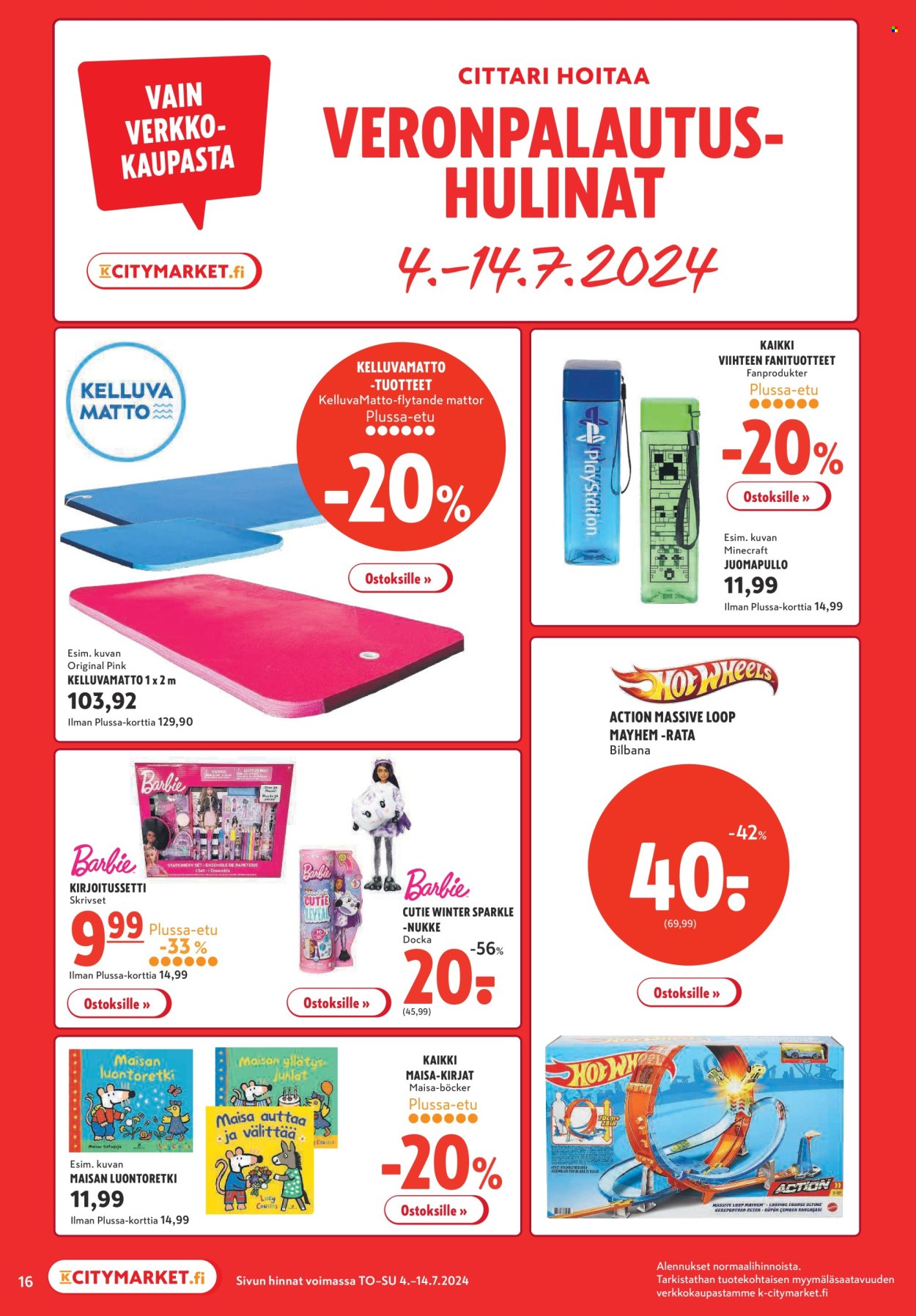 K-citymarket tarjoukset - 04.07.2024 - 10.07.2024. Sivu 16