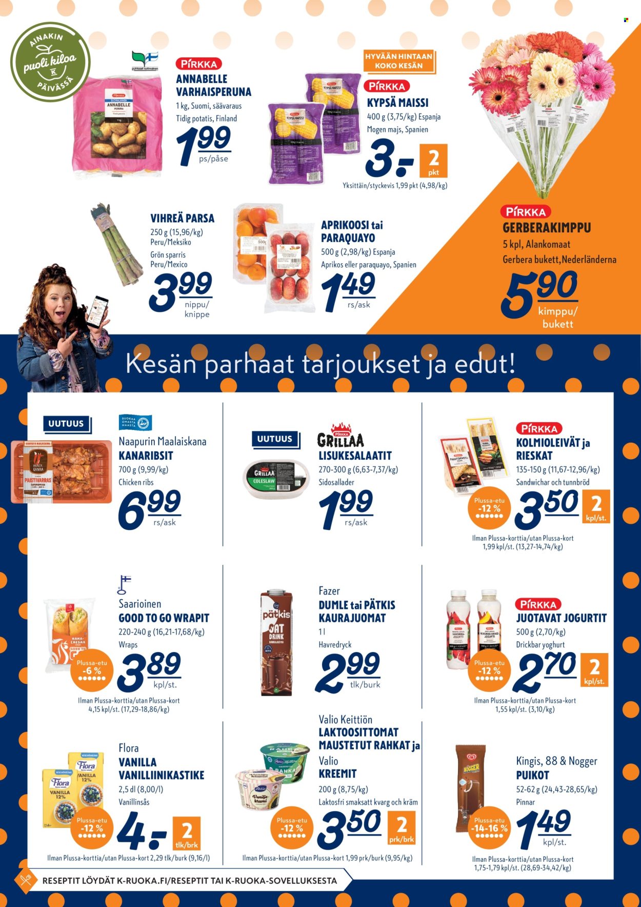 K-Supermarket tarjoukset - 04.07.2024 - 07.07.2024. Sivu 2