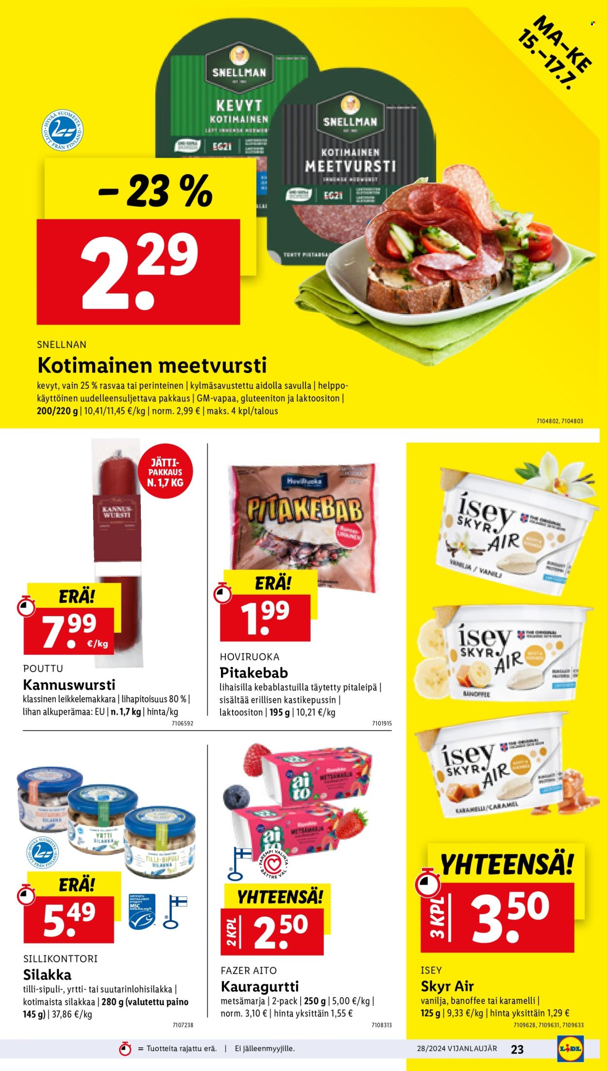 Lidl tarjoukset - 11.07.2024 - 17.07.2024. Sivu 28
