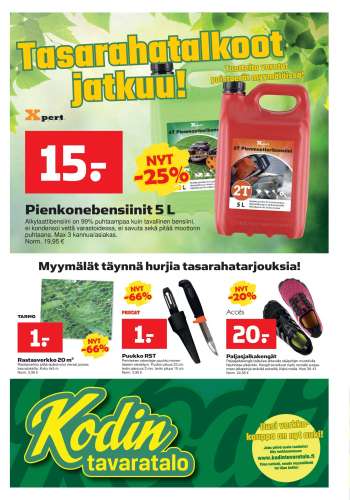 Kodintavaratalo tarjoukset  - 08.07.2024 - 17.07.2024.