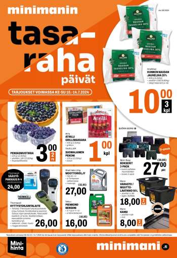 Minimani tarjoukset  - 10.07.2024 - 14.07.2024.