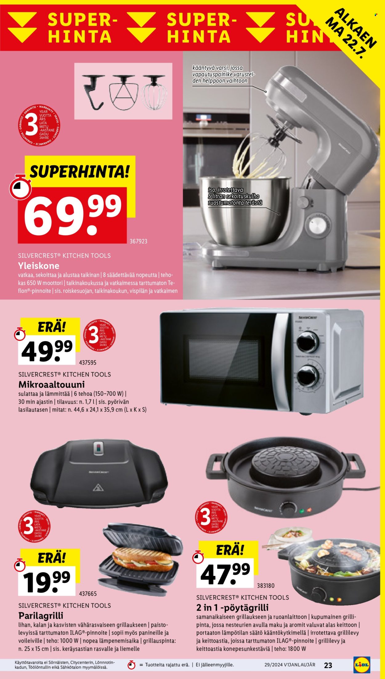 Lidl tarjoukset - 18.07.2024 - 24.07.2024. Sivu 29