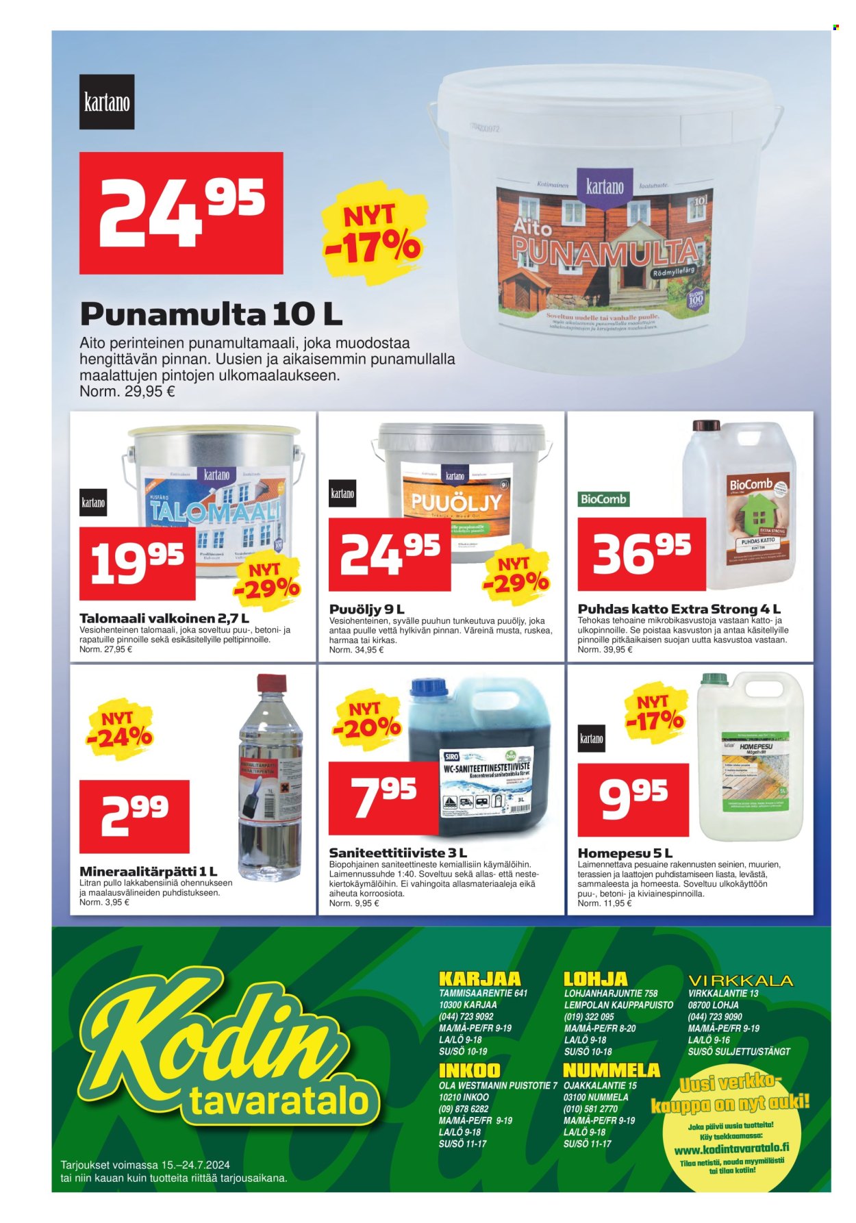 Kodintavaratalo tarjoukset - 15.07.2024 - 24.07.2024. Sivu 8