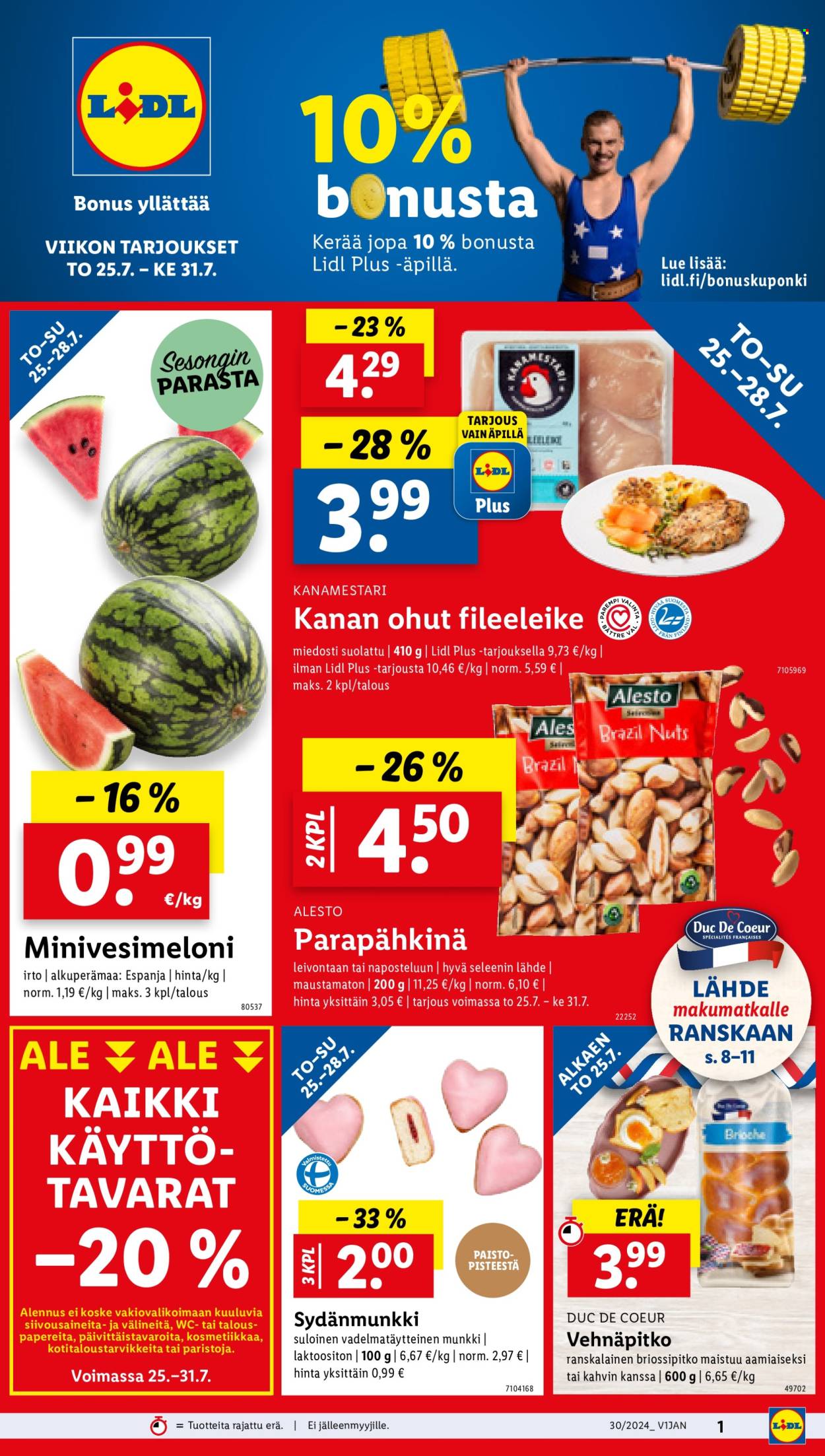 Lidl tarjoukset - 25.07.2024 - 31.07.2024. Sivu 1