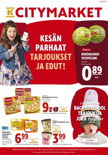 K-citymarket tarjoukset  - 22.07.2024 - 31.07.2024.
