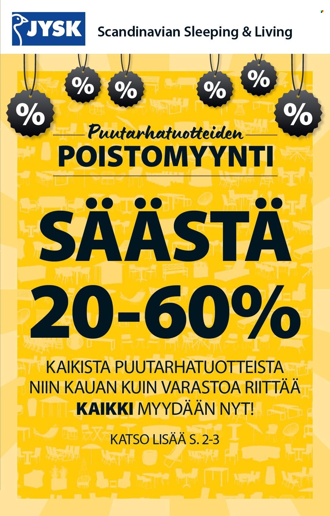 JYSK tarjoukset - 22.07.2024 - 20.08.2024. Sivu 2