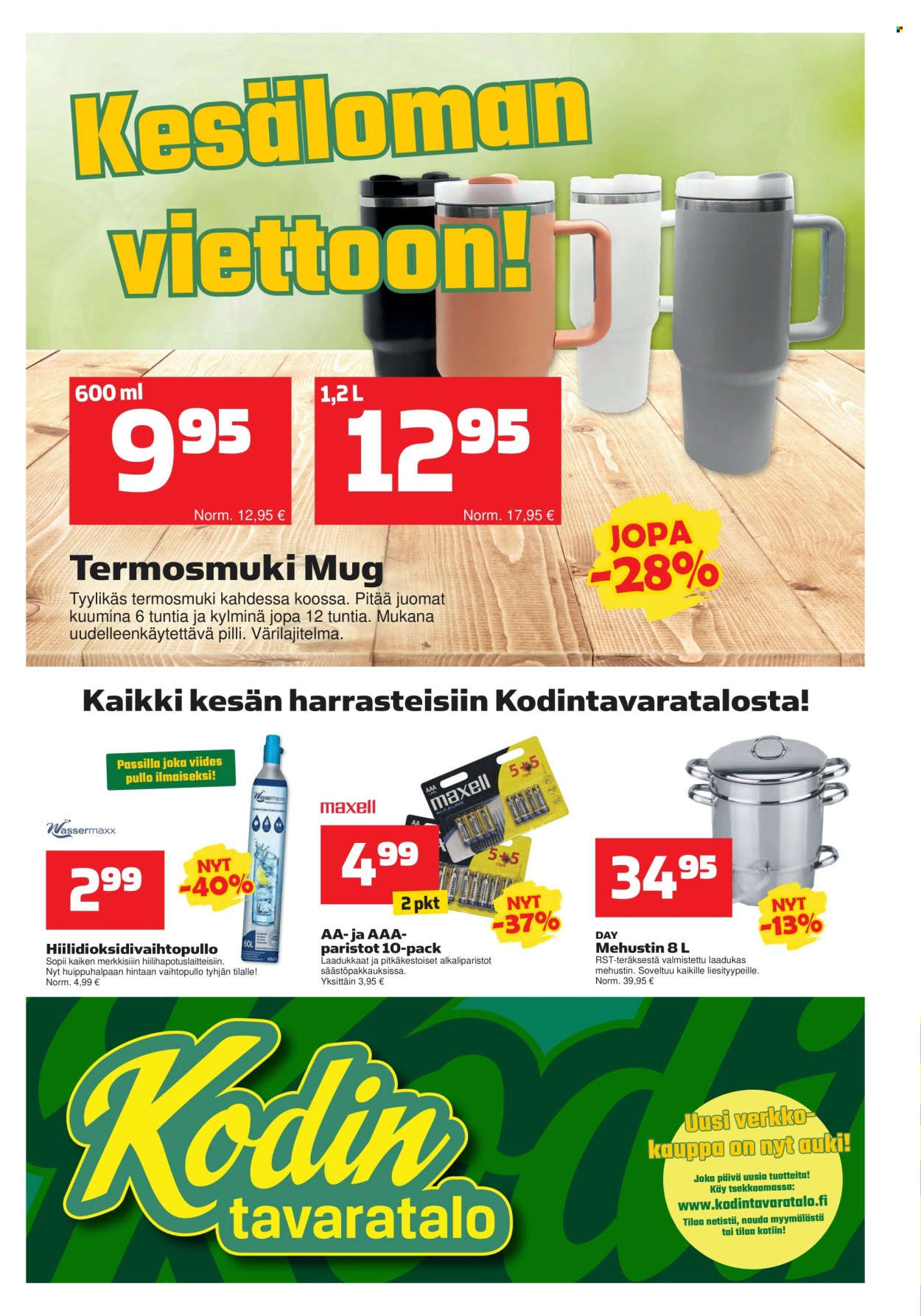 Kodintavaratalo tarjoukset - 22.07.2024 - 31.07.2024. Sivu 1