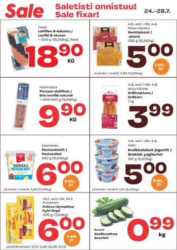 Sale tarjoukset  - 24.07.2024 - 28.07.2024.
