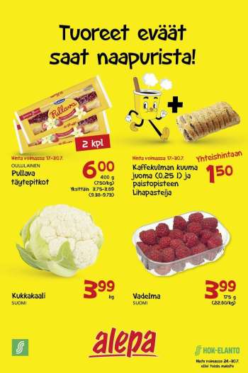 Alepa tarjoukset  - 24.07.2024 - 30.07.2024.