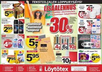 Löytötex tarjoukset  - 24.07.2024 - 30.07.2024.