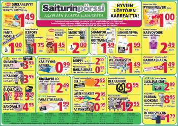 Saiturinpörssi tarjoukset  - 25.07.2024 - 31.07.2024.