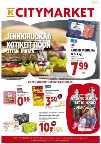 K-citymarket tarjoukset  - 25.07.2024 - 31.07.2024.