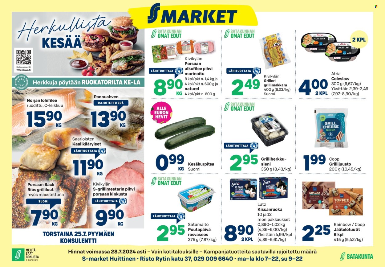 S-market tarjoukset - 25.07.2024 - 28.07.2024. Sivu 1