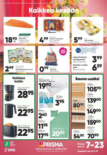 Prisma tarjoukset  - 26.07.2024 - 28.07.2024.