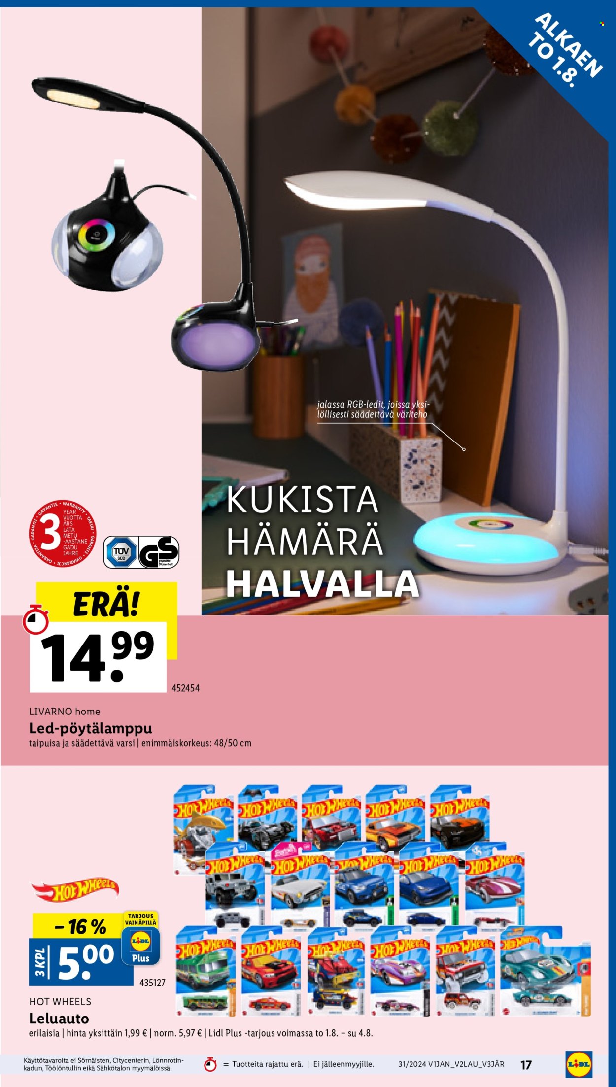 Lidl tarjoukset - 01.08.2024 - 07.08.2024. Sivu 19