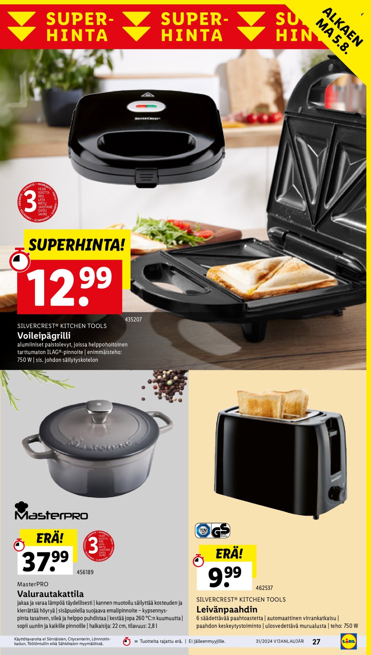 Lidl tarjoukset - 01.08.2024 - 07.08.2024. Sivu 31