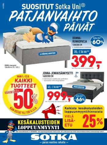 Sotka tarjoukset  - 01.08.2024 - 14.08.2024.