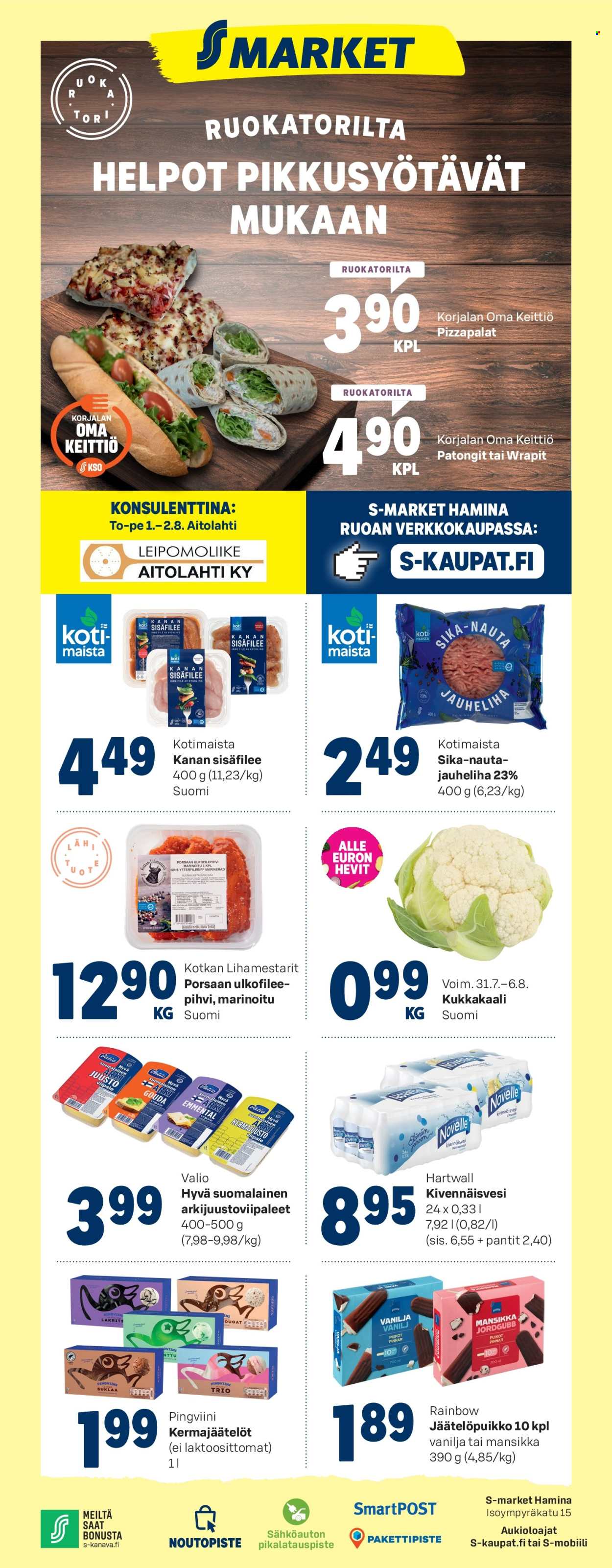 S-market tarjoukset - 31.07.2024 - 04.08.2024. Sivu 1