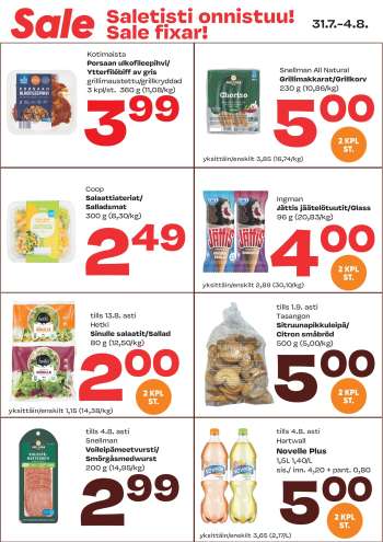Sale tarjoukset  - 31.07.2024 - 04.08.2024.