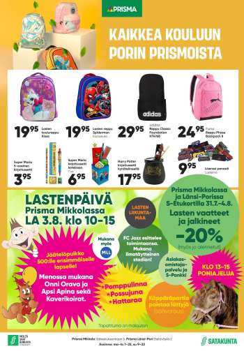 Prisma tarjoukset  - 31.07.2024 - 04.08.2024.