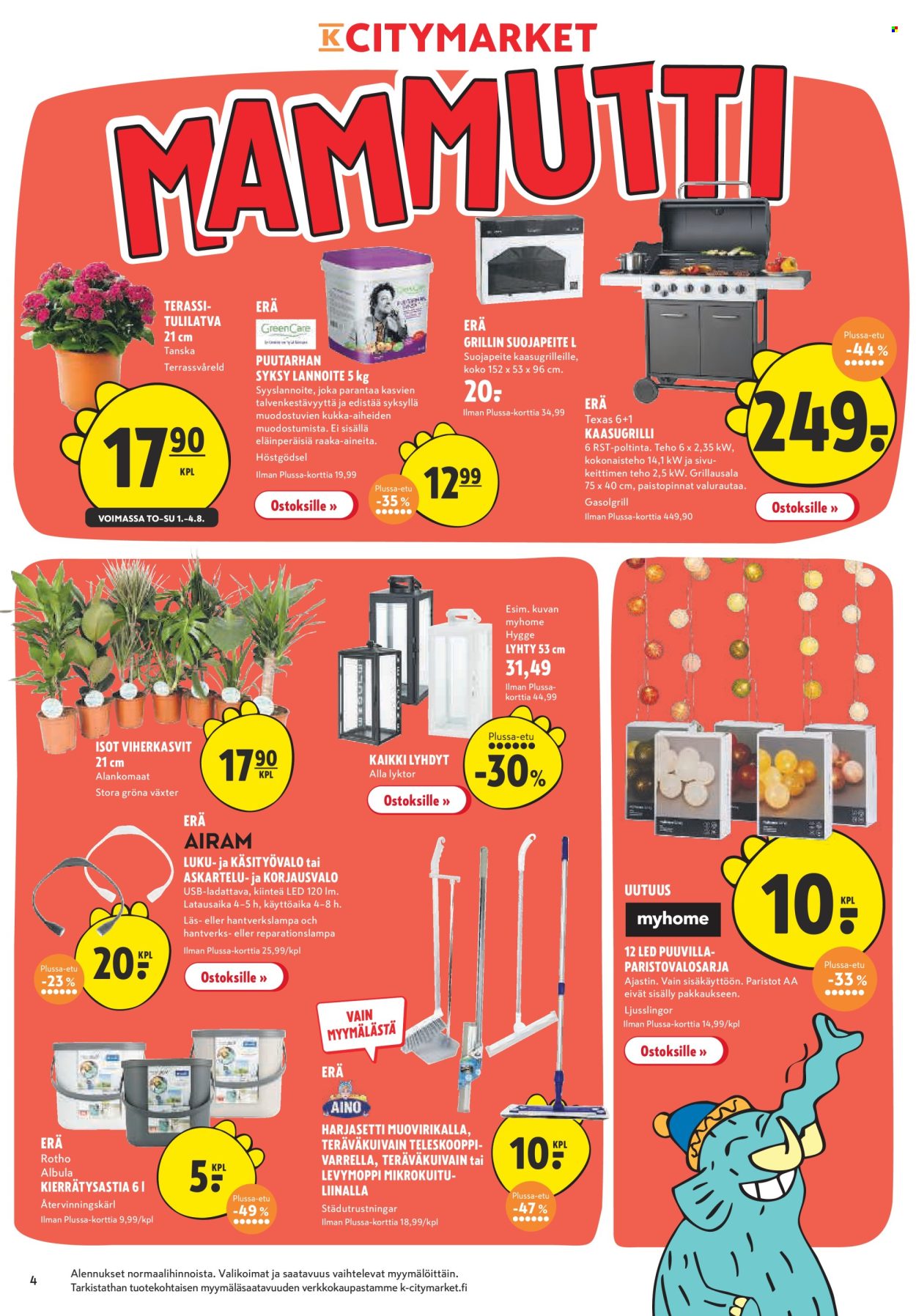 K-citymarket tarjoukset - 01.08.2024 - 11.08.2024. Sivu 4