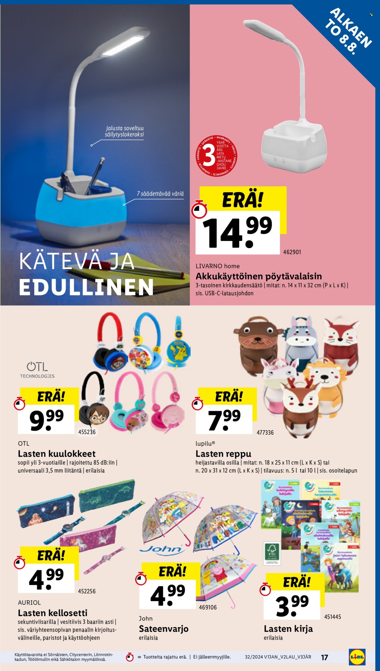 Lidl tarjoukset - 08.08.2024 - 14.08.2024. Sivu 19