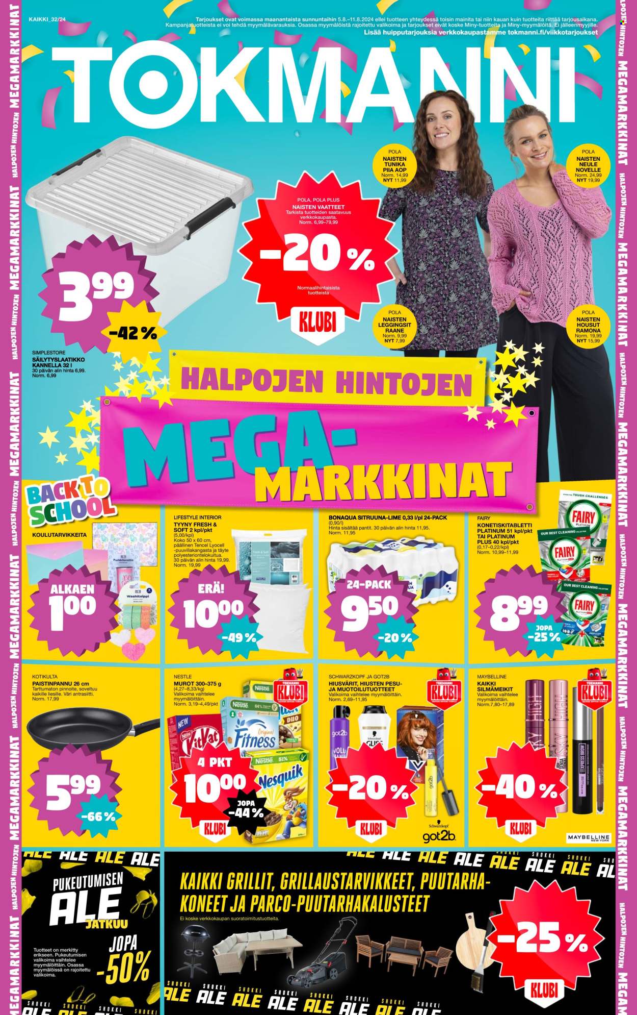 Tokmanni tarjoukset - 05.08.2024 - 11.08.2024. Sivu 1