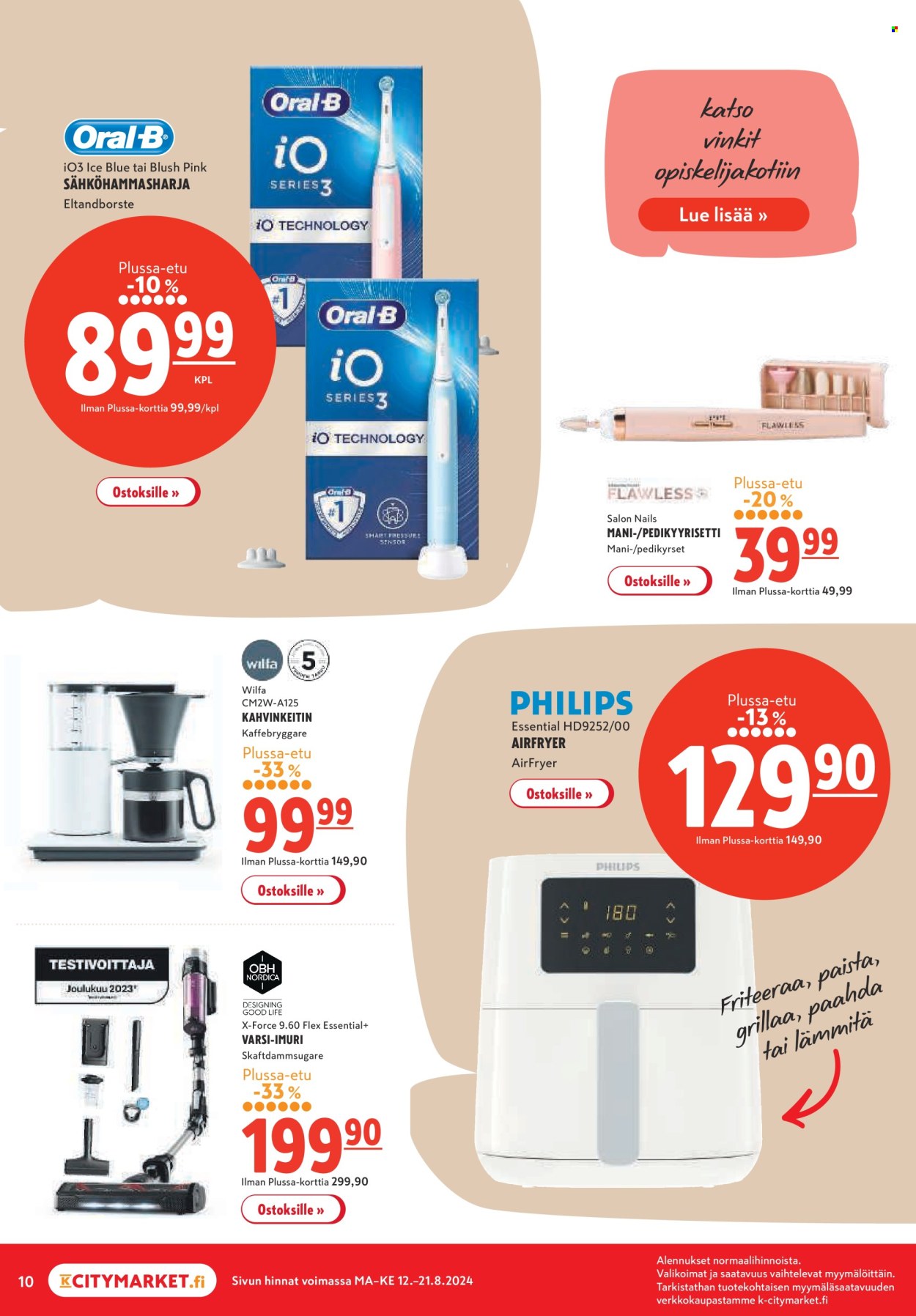K-citymarket tarjoukset - 12.08.2024 - 21.08.2024. Sivu 10